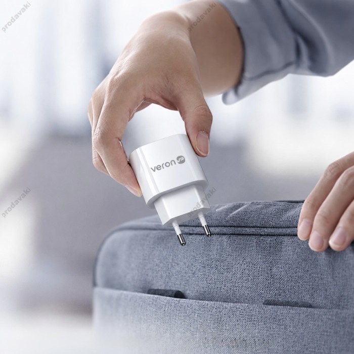 Мережевий зарядний пристрій Veron C209 Home charger 20W White
