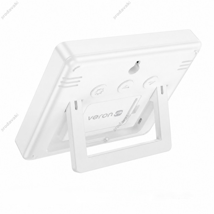 Цифровий термометр гігрометр Veron WX42 Indoor electronic clock with hygrothermometer White