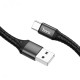 Кабель HOCO DU19 charging data cable USB to Type-C 3A 1m Black
