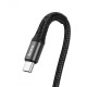 Кабель HOCO DU19 charging data cable USB to Type-C 3A 1m Black