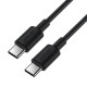Кабель ACEFAST C25-03 silicone charging data cable Type-C to Type-C 60W 1.2m Black