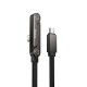 Кабель HOCO U150 Exquisite bracket charging data cable Type-C to Type-C 60W 3A 1.2m Black