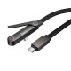 Кабель HOCO U150 Exquisite bracket charging data cable Type-C to Type-C 60W 3A 1.2m Black
