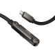 Кабель HOCO U150 Exquisite bracket charging data cable Type-C to Type-C 60W 3A 1.2m Black