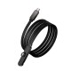 Кабель HOCO U150 Exquisite bracket charging data cable Type-C to Type-C 60W 3A 1.2m Black