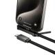 Кабель HOCO U150 Exquisite bracket charging data cable Type-C to Type-C 60W 3A 1.2m Black