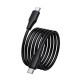 Кабель HOCO X124 Bien silicone charging data cable Type-C to Type-C 60W 3A 1m Black