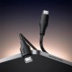 Кабель HOCO X124 Bien silicone charging data cable Type-C to Type-C 60W 3A 1m Black