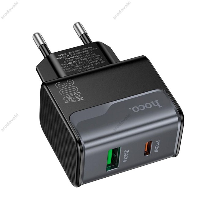 Мережевий зарядний пристрій HOCO CS73A Star Speed charger 30W Black