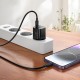 Мережевий зарядний пристрій HOCO N65 Ingenious PD charger Lightning cable 20W Black