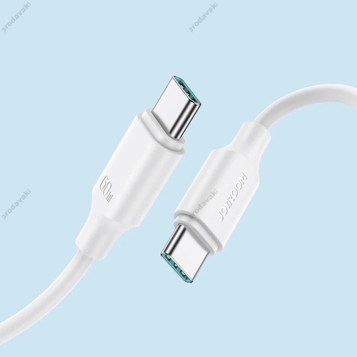 Кабель JoyRoom S-A9 Long-Lasting Cable Type-C to Type-C 60W 3A 1m White