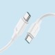 Кабель JoyRoom S-A9 Long-Lasting Cable Type-C to Type-C 60W 3A 1m White