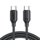 Кабель JoyRoom S-A9 Long-Lasting Cable Type-C to Type-C 60W 3A 1m Black