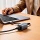 Мережевий адаптер Hoco UA48 ethernet adapter Type-C to RJ45 100 Mbps 0.15m Metal-Grey