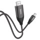 Кабель HOCO UA16 HD on-screen cable Type-C to HDMI 4K 2m Black