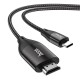 Кабель HOCO UA16 HD on-screen cable Type-C to HDMI 4K 2m Black