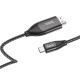 Кабель HOCO UA16 HD on-screen cable Type-C to HDMI 4K 2m Black