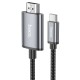 Кабель HOCO UA27 HD on-screen cable Type-C to HDTV (HDMI) 4K 2m Metal-grey