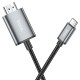 Кабель HOCO UA27 HD on-screen cable Type-C to HDTV (HDMI) 4K 2m Metal-grey