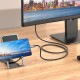 Кабель HOCO UA27 HD on-screen cable Type-C to HDTV (HDMI) 4K 2m Metal-grey