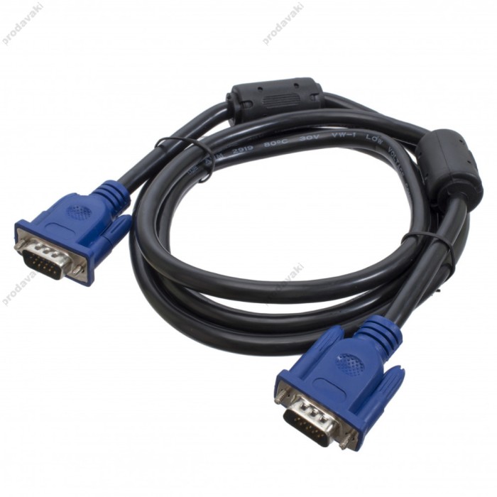 Кабель CH Male to Male Adapter Cable VGA to VGA 1.5m Black