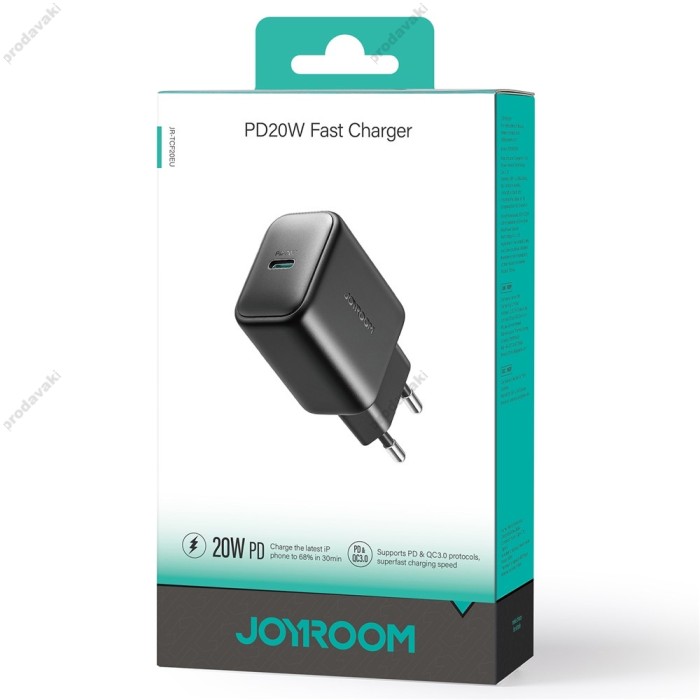 Мережевий зарядний пристрій JoyRoom JR-TCF20 20W Black