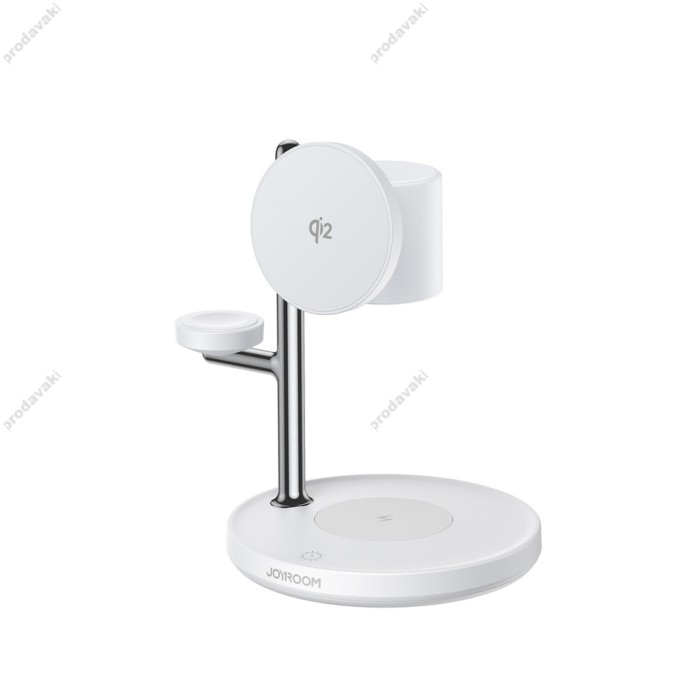 Бездротова зарядка Joyroom JR-W23 4в1 Wireless Charging White