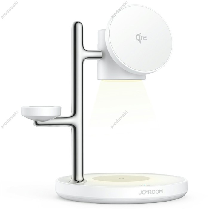 Бездротова зарядка Joyroom JR-W23 4в1 Wireless Charging White