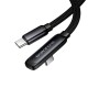Кабель Borofone BX126 Skillful Nylon Cable Type-C to Type-C 60W 3A 1m Black