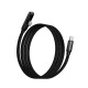 Кабель Borofone BX126 Skillful Nylon Cable Type-C to Type-C 60W 3A 1m Black