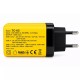Мережевий зарядний пристрій Veron TC-65 GaN Digital display 65W Yellow