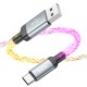 Кабель HOCO U112 Shine charging data cable USB to Type-C 3A 1m Black