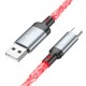 Кабель HOCO U112 Shine charging data cable USB to Type-C 3A 1m Black