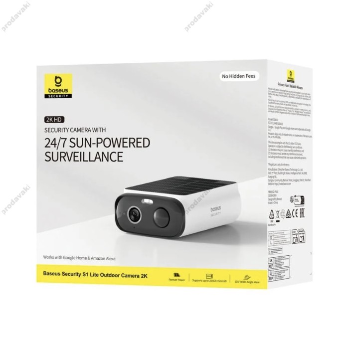 Камера відеоспостереження Baseus Security S1 Lite Outdoor Camera 2K White S0003300