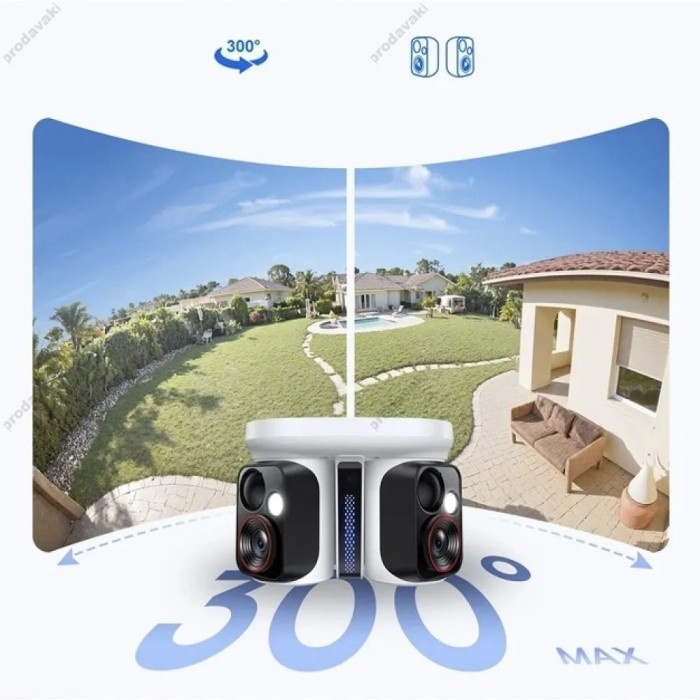 Камера відеоспостереження Baseus Security X1 Pro Outdoor Dual Camera 3K White S0003500