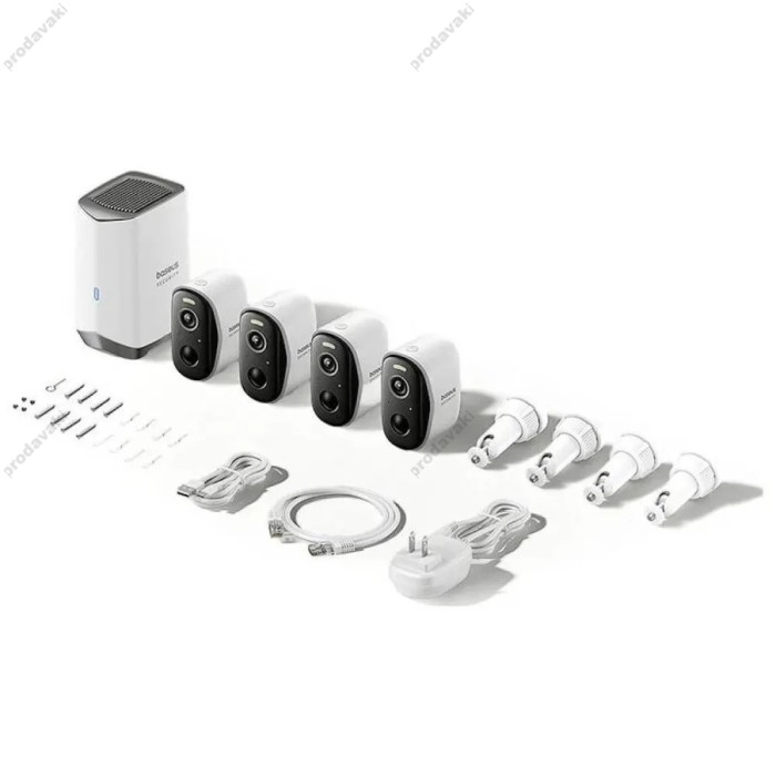 Камера відеоспостереження Baseus Security N1 Plus Outdoor Camera 2k 4-cam White S0TY012131