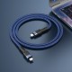 Кабель HOCO U110 charging data cable Type-C to Type-C 60W 3A 1.2m Blue
