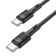 Кабель HOCO X83 Victory charging data cable Type-C to Type-C 60W 3A 1m Black