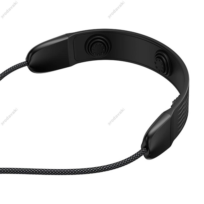 Кабель HOCO U145 charging data cable neck hanging with massager Type-C to Type-C 100W 5A 1.4m Black