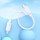 Кабель HOCO X122 Benefit silicone charging data cable Type-C to Type-C 60W 3A 1m White