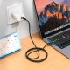 Кабель HOCO X122 Benefit silicone charging data cable Type-C to Type-C 60W 3A 1m Black