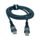 Кабель Veron CC01 Nylon LED Cable Type-C to Type-C 60W 3A 1.2m Black