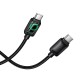 Кабель HOCO U146 Mundo charging data cable Type-C to Type-C 60W 3A 1.2m Black