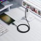 Кабель HOCO U146 Mundo charging data cable Type-C to Type-C 60W 3A 1.2m Black