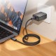 Кабель HOCO X112 Favor PD charging data cable with display Type-C to Type-C 60W 3A 1m Black