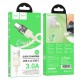 Кабель HOCO U129 transparent charging data cable USB to Type-C 3A 1.2m Beige