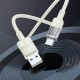 Кабель HOCO U129 transparent charging data cable USB to Type-C 3A 1.2m Beige