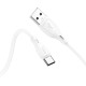 Кабель HOCO X61 Ultimate silicone charging data cable USB to Type-C 3A 1m White