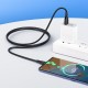Кабель HOCO X61 Ultimate silicone charging data cable USB to Type-C 3A 1m Black