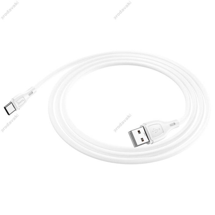 Кабель HOCO X61 Ultimate silicone charging data cable USB to Type-C 3A 1m White